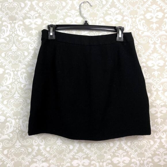 J. Crew 0 Womens Black Ruffle Bubble Mini Skirt - Picture 3 of 4